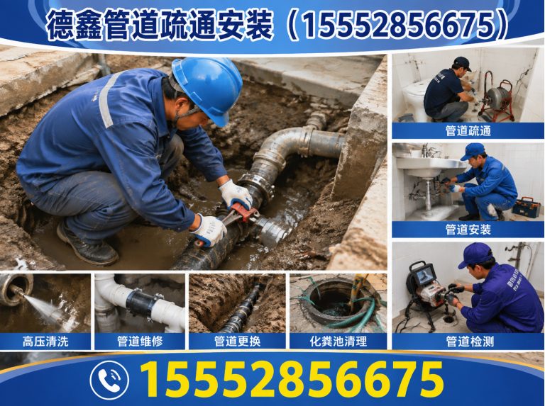 历下区德鑫管道疏通安装展示图